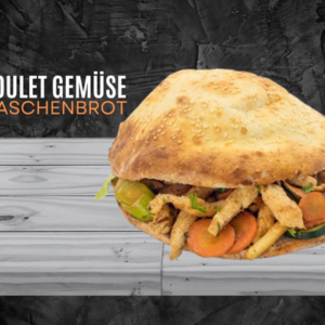 Poulet Gemüse im (Taschenbrot)